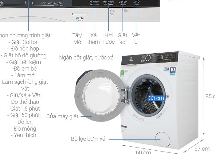 Máy giặt Electrolux 9.5 KG EWF9523BDWA